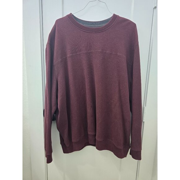 Arrow Mens Burgundy Crewneck Sweatshirt 2XL Cotton Blend Classic Fit - Picture 1 of 3